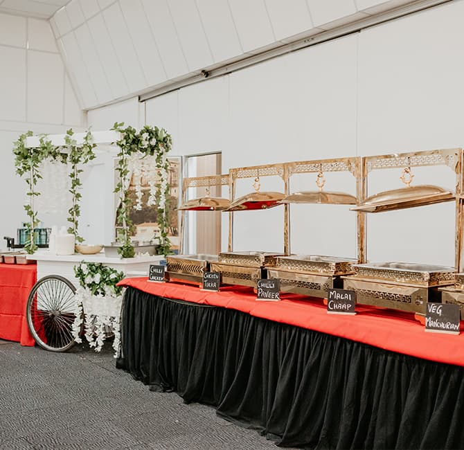Gold Receptions event setup